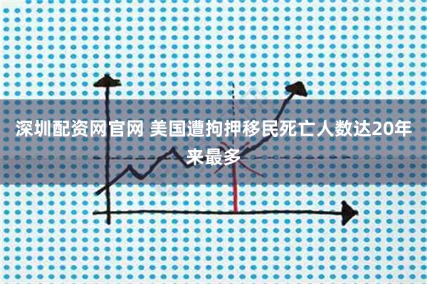 深圳配资网官网 美国遭拘押移民死亡人数达20年来最多